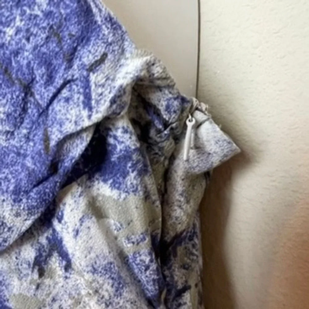 Hello‎ Molly Blue Gray Sz 8 Cowl Neck Maxi Dress Spaghetti Straps Fairycore